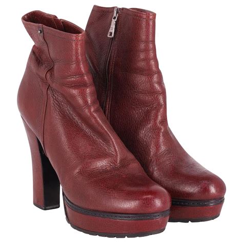 red prada ankle boots|Prada platform ankle boots.